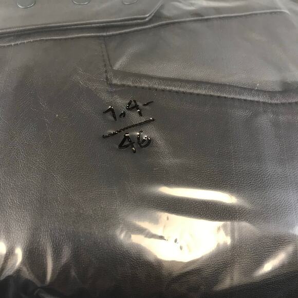 Vintage E3 Etcetera Pants Womens 8 Black Leathe Pants - Picture 11 of 11